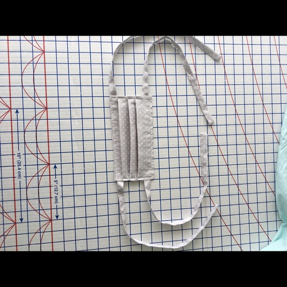 100% organic cotton fabric face mask, unisex, OS - Picture 4 of 8